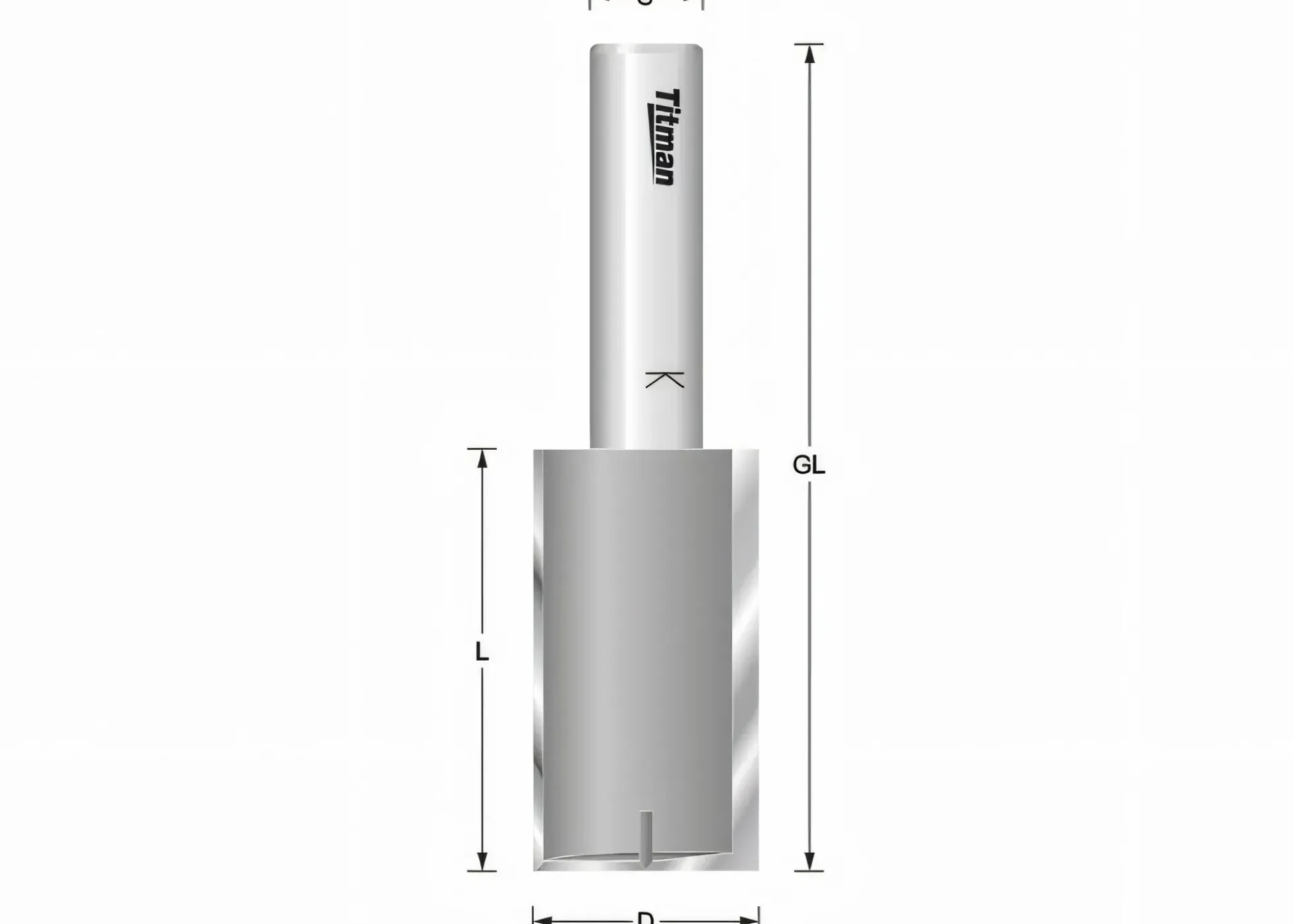 Nutfräser HW Z2 D: 12,7mm GL: 100mm