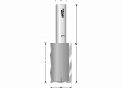 Nutfräser HW Z2 D: 12,7mm NL: 63mm