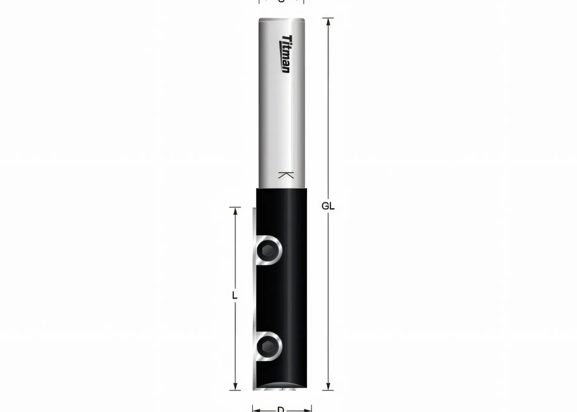 Nutfräser mit Wendeplatte Z1 D16 S12 L50