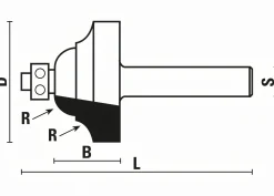 Profilfräser Doppel Römisch D 25,4 mm