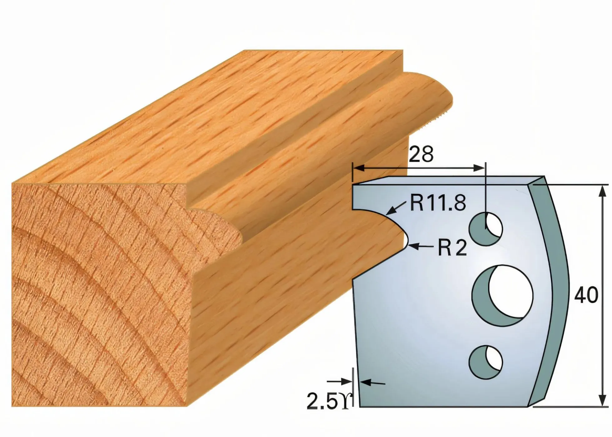 Profilmesser-Paar 135