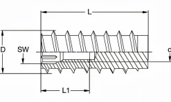 Rampa Muffe Typ SKL M6 30mm 4St.