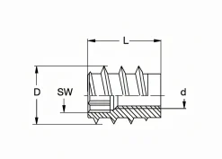 Rampa Muffe Typ SK M4 8x10mm 10 St.