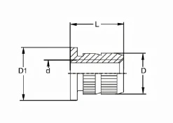 Rampa Muffe Typ TS M8 12mm 10St.