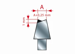 Ritzsägeblatt HM 120 x 3,1-4,2/2,2 x 20 mm, Z=24