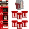 Rote StealthMounts Akkuhalterungen für Milwaukee M18 18V, 6 St.