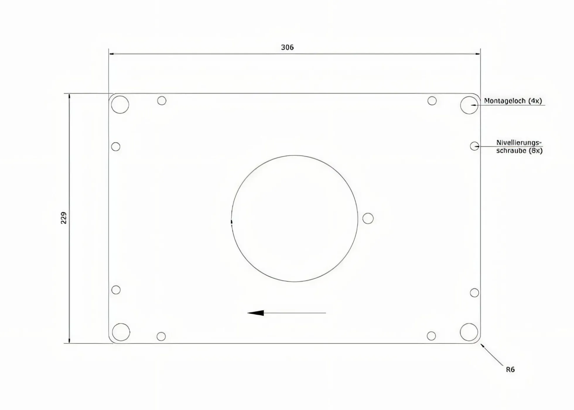 sauter Einlegeplatte ELP2.0-B mit Reduzierplatten
