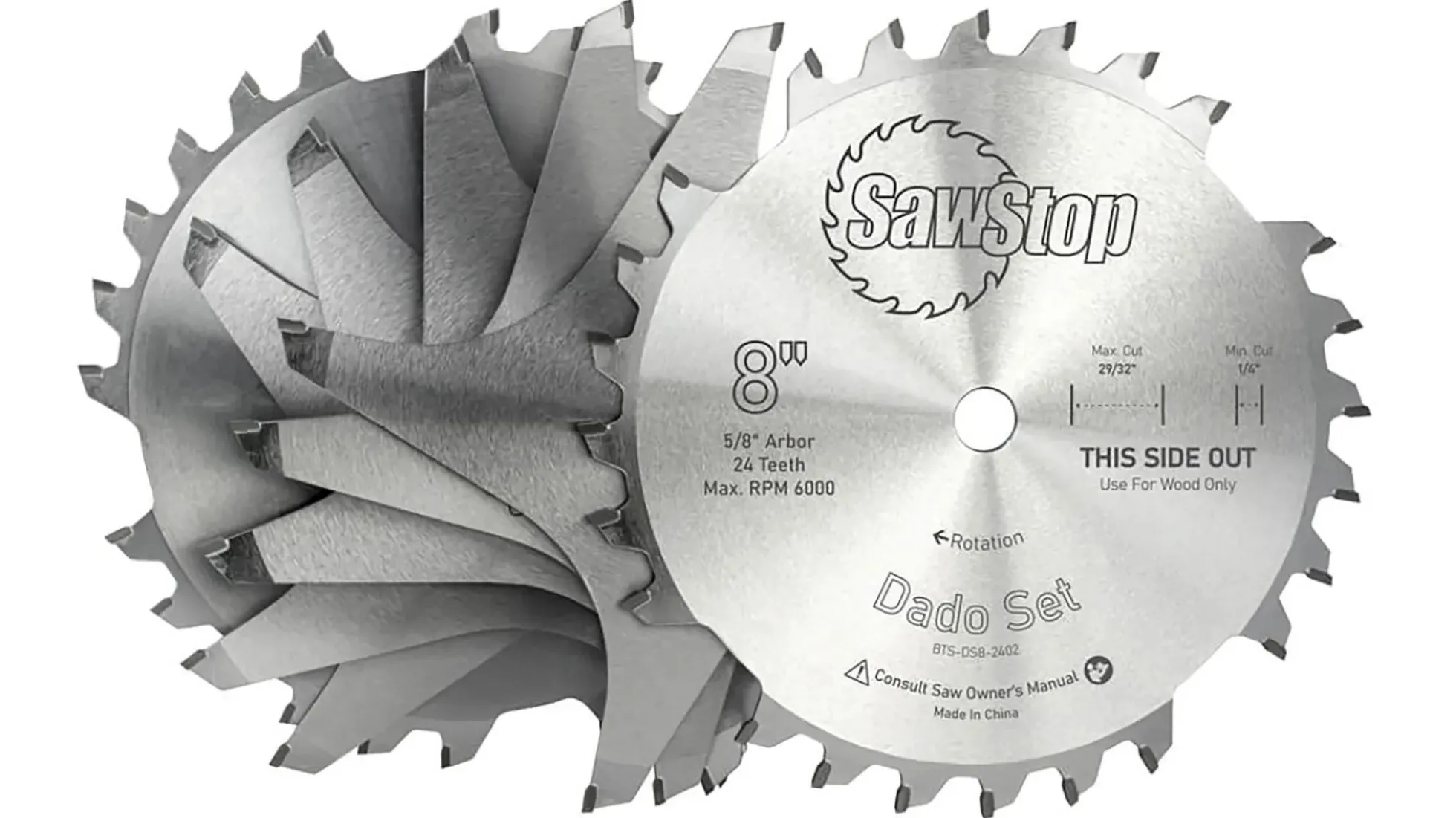 SAWSTOP PCS DADO-Set 8" (203 mm)