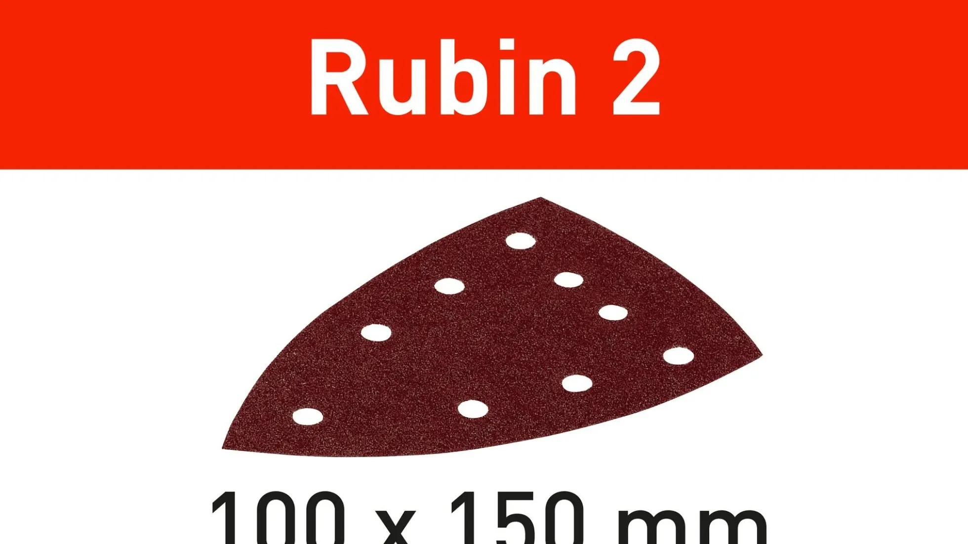 Schleifblatt Rubin 2 STF DELTA/9 P180 RU2/50