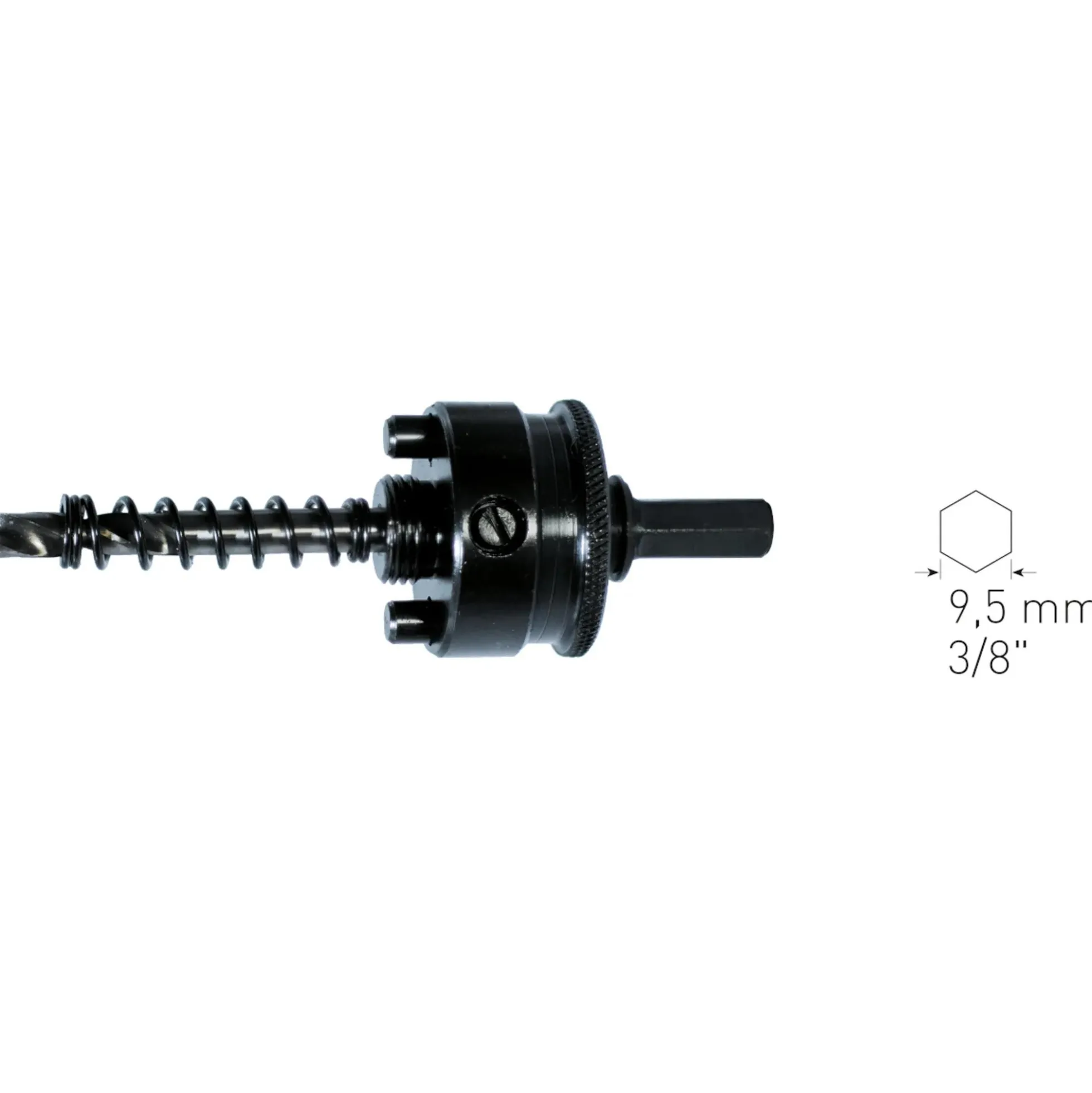 Schnellwechselhalter 9,5 mm für Lochsägen Ø 32-100 mm