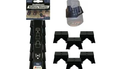 Schwarze StealthMounts Akkuhalterungen für Bosch 10.8/12V, 6 St.