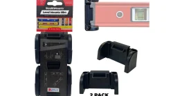 Schwarze StealthMounts Wasserwaagenhalterung Slim