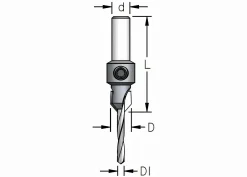 Senkbohrer 90° D1: 4,0 mm