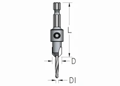 Senkbohrer 90° D1: 5,0 mm