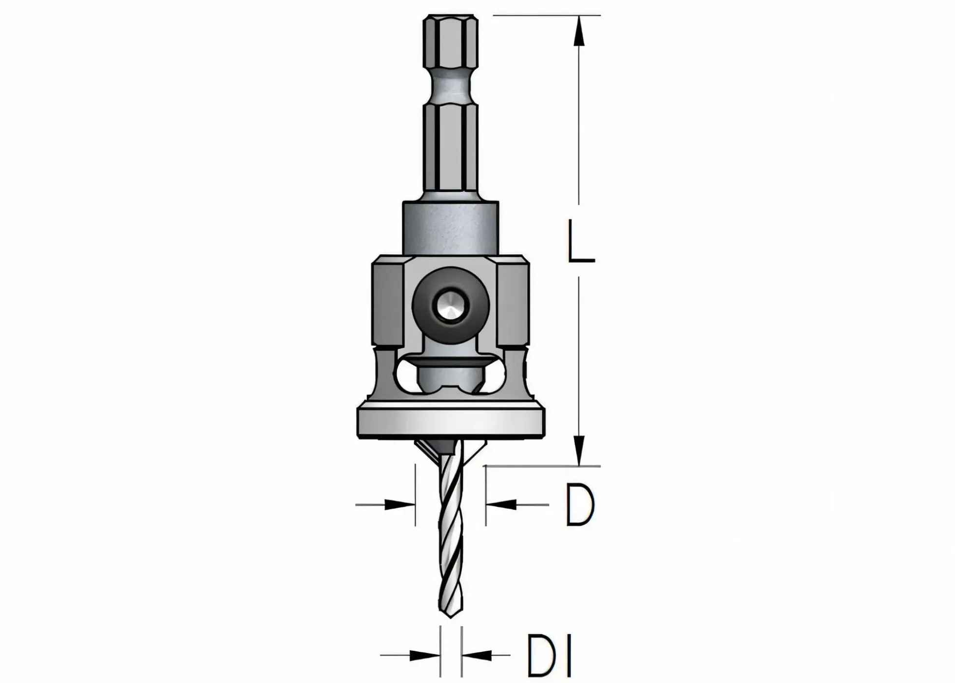 Senkbohrer 4,0 mm und Tiefenanschlag