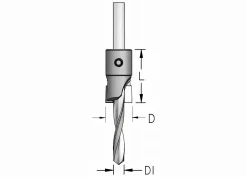 Senkbohrer zylindrisch D1: 4,8 mm, D2: 12,7 mm