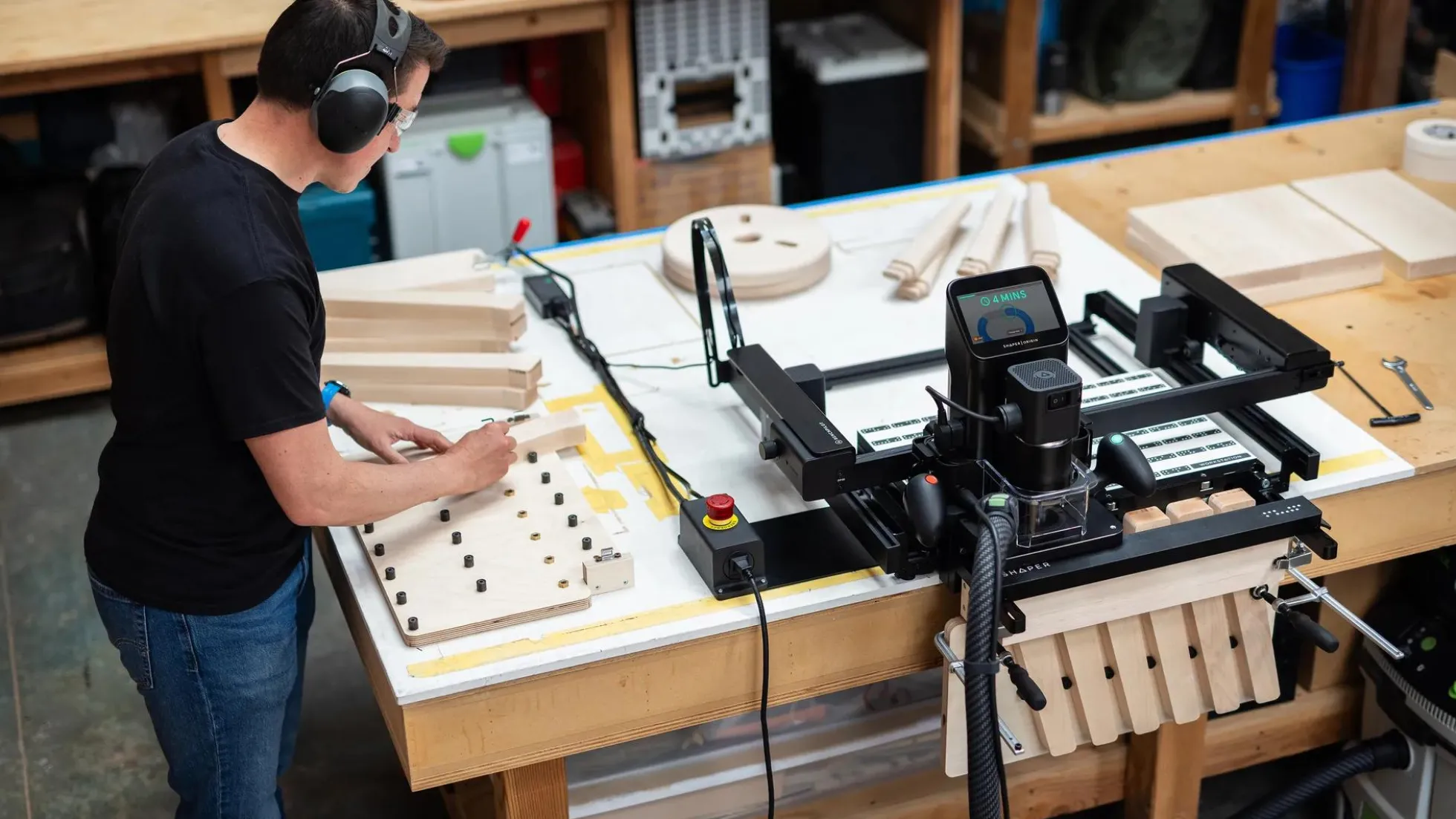 Shaper Origin + Plate + Workstation + Bench Pilot + Shelf Upgrade Kit