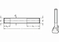 Stiftschraube M6 für T-Nutensteine