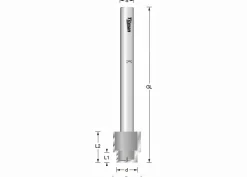 Stufenfräser für Kantengetriebe HW Z2