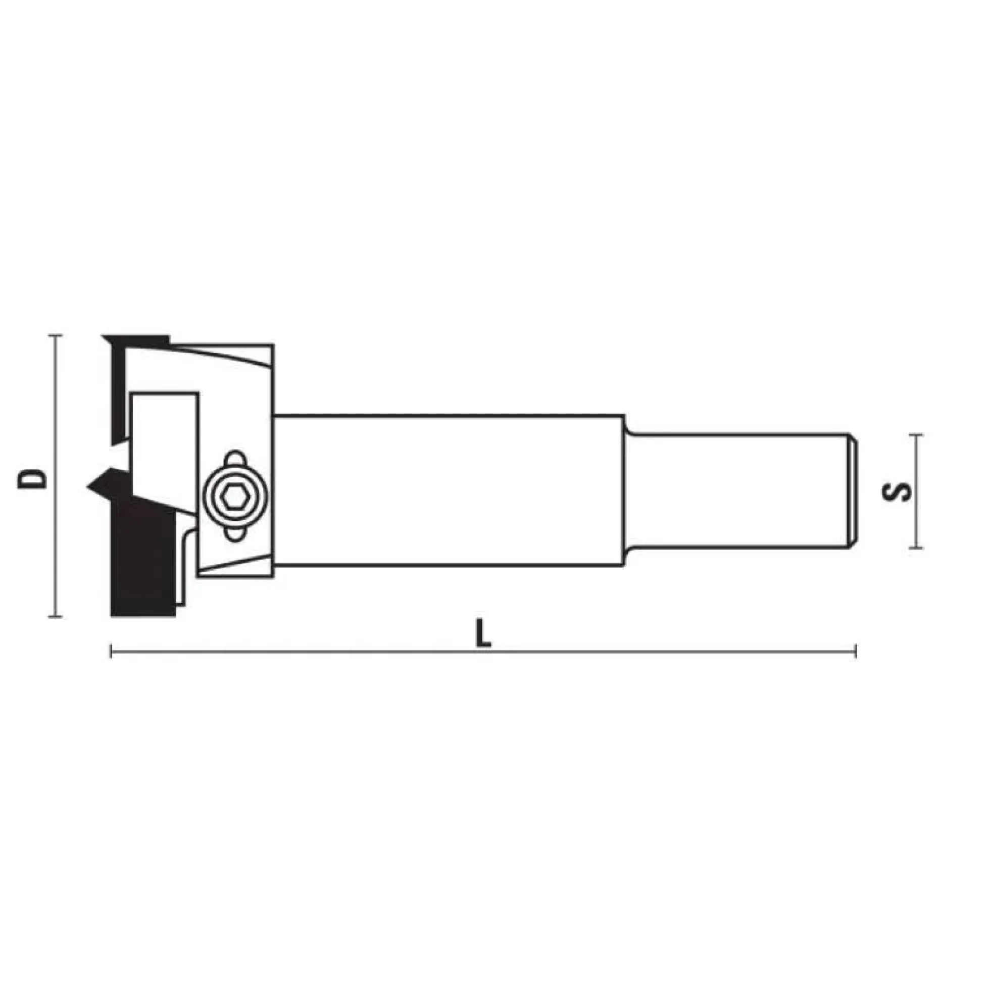 Variabler Forstnerbohrer Ø 30/60 mm