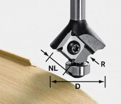 Wendeplatten-Abrundfräser HW S8 HW R2 D28 KL12,7OFK