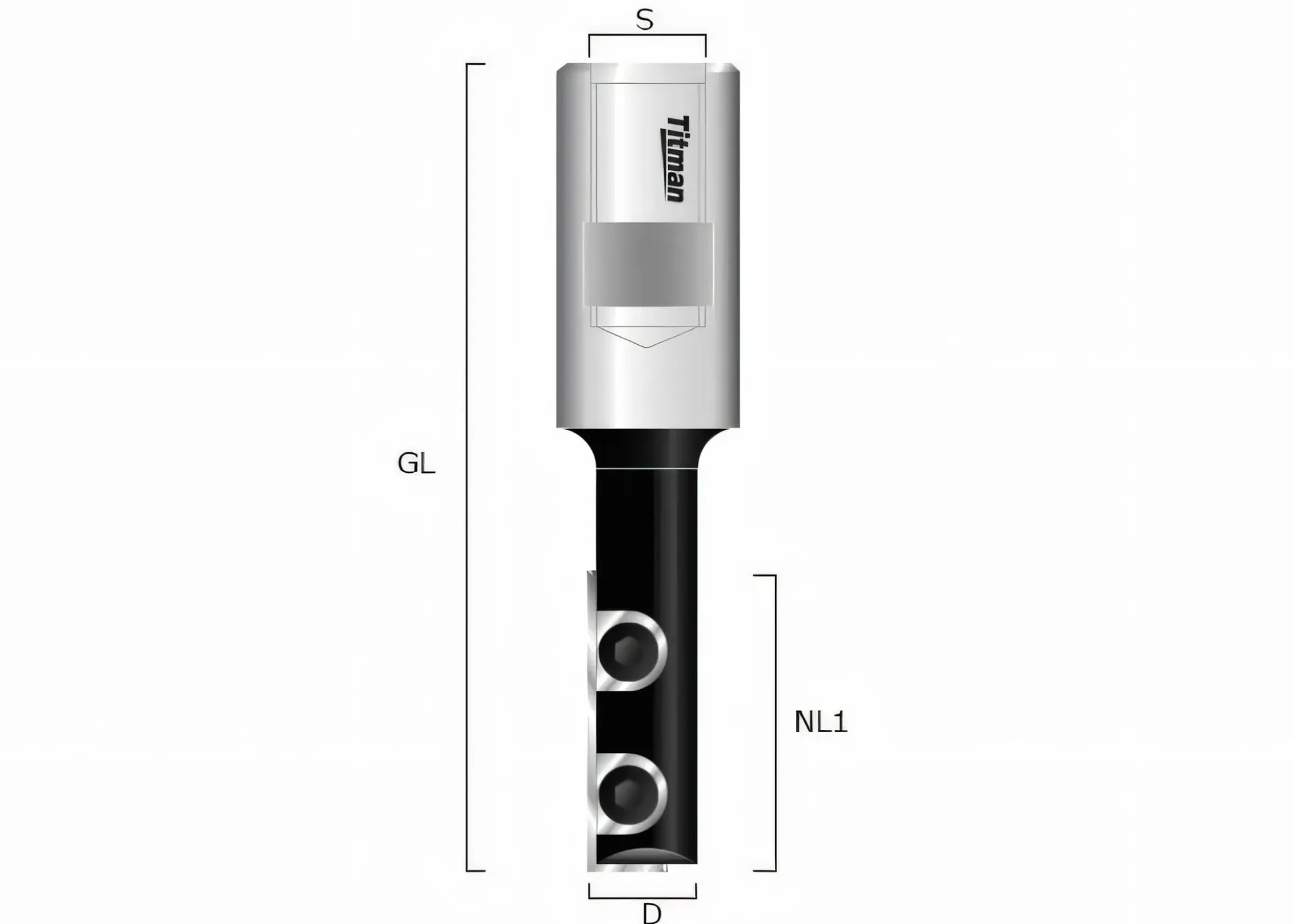 Wendeplatten-Nutfräser HW (HM) Z1 S=M12