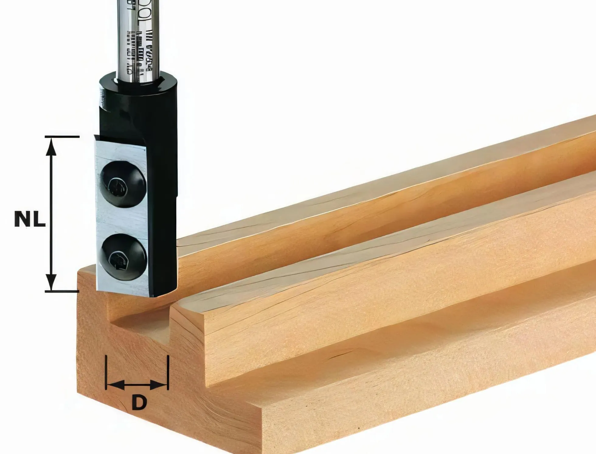 Wendeplatten-Nutfräser HW Schaft 8 mm HW S8 D8/20 WP Z1