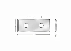 Wendeplatte 29.5 x 12 x 1.5 mm