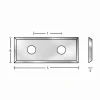 Wendeplatte 29.5 x 8 x 1.5 mm