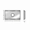 Wendeplatte 20x12x1.5mm