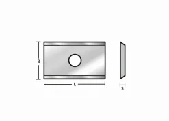 Wendeplatte 20x12x1.5mm