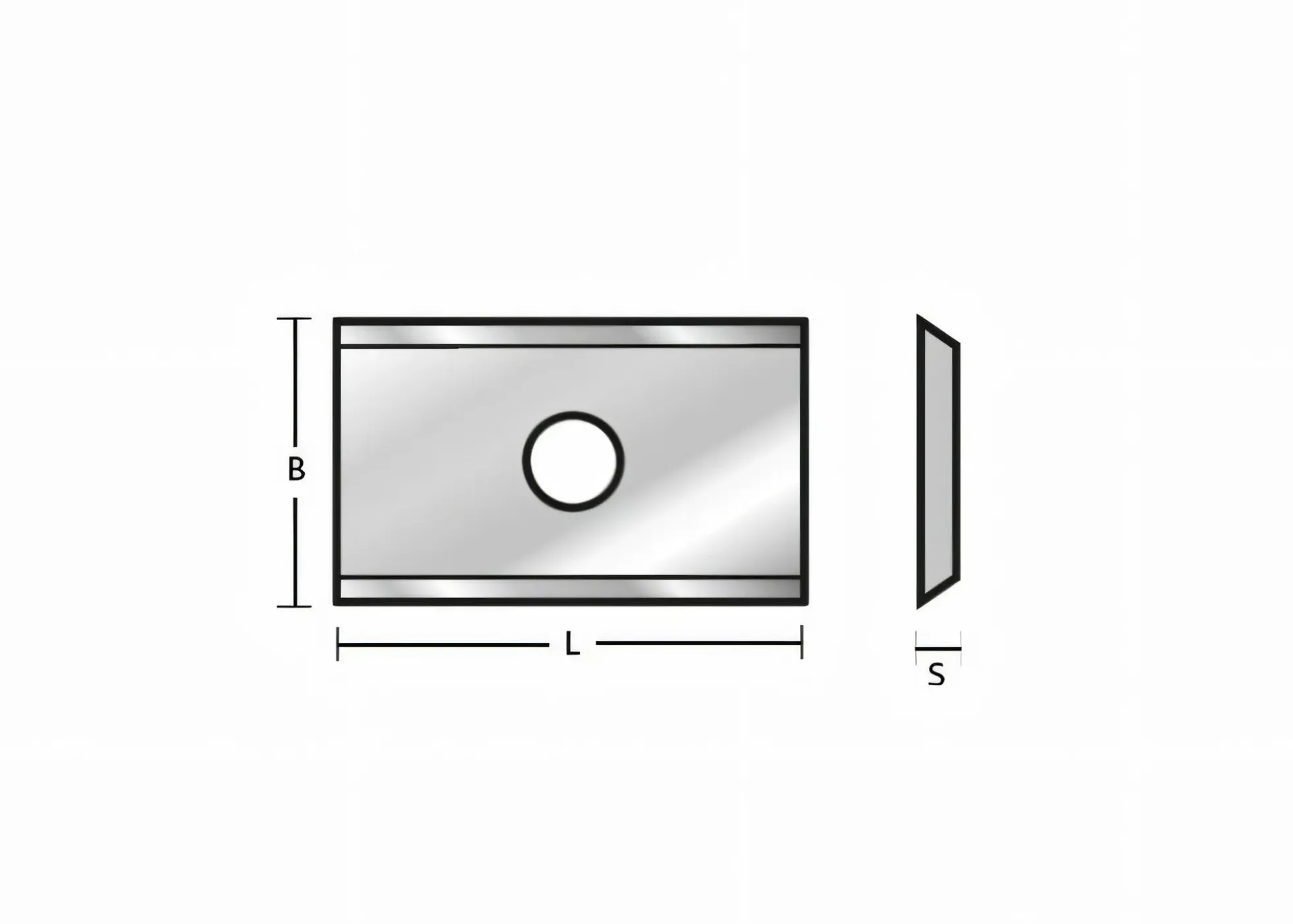 Wendeplatte 19.5 x 12 x 1.5 mm - 4 -schneidig