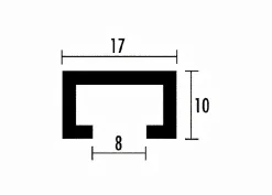 3x Aluminium-Profilschiene 1200 mm & Kegelsenker