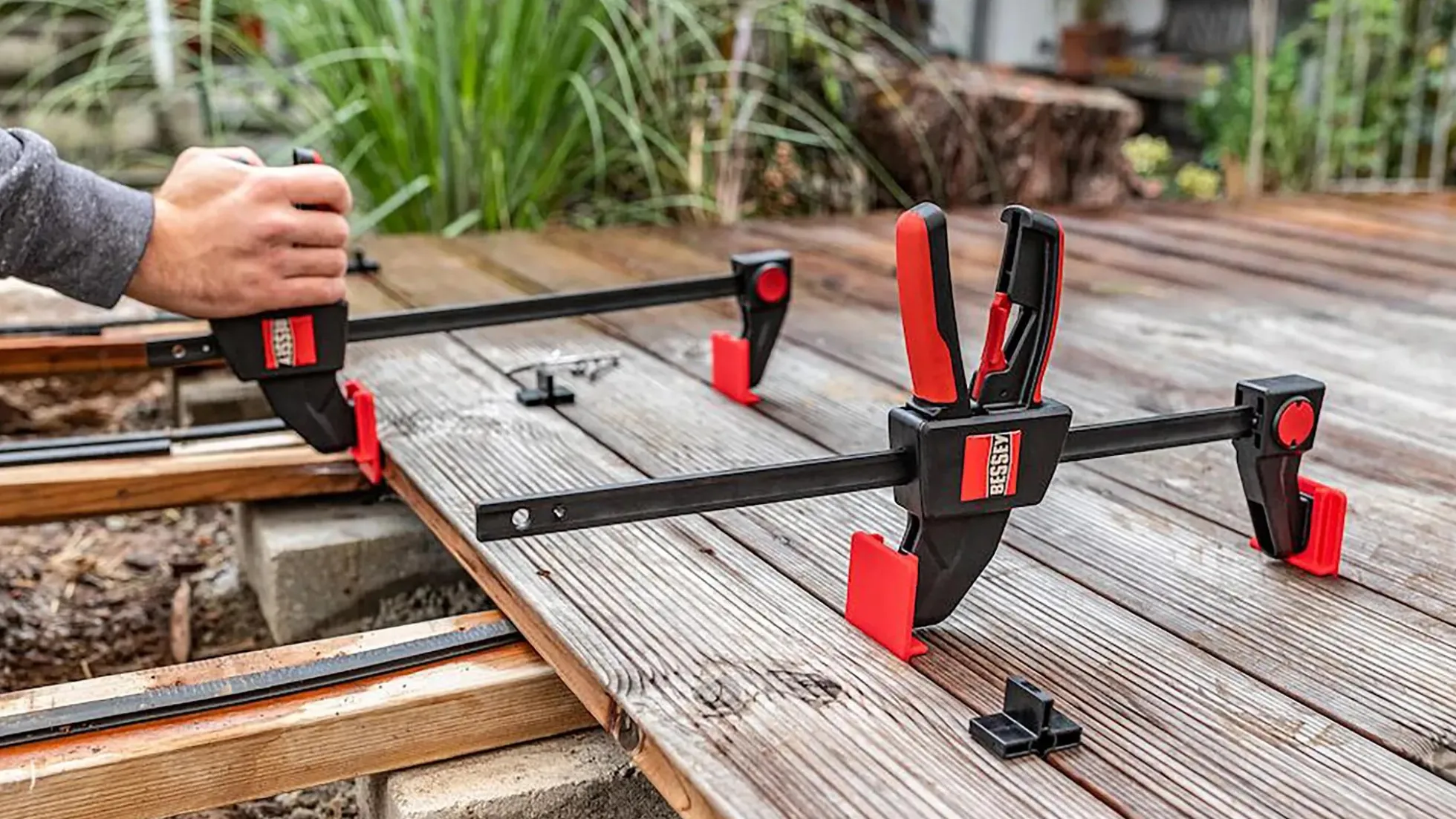 2x Drehgriff-Einhandzwingen EZ360-60 + EZ-TD + Schrauben