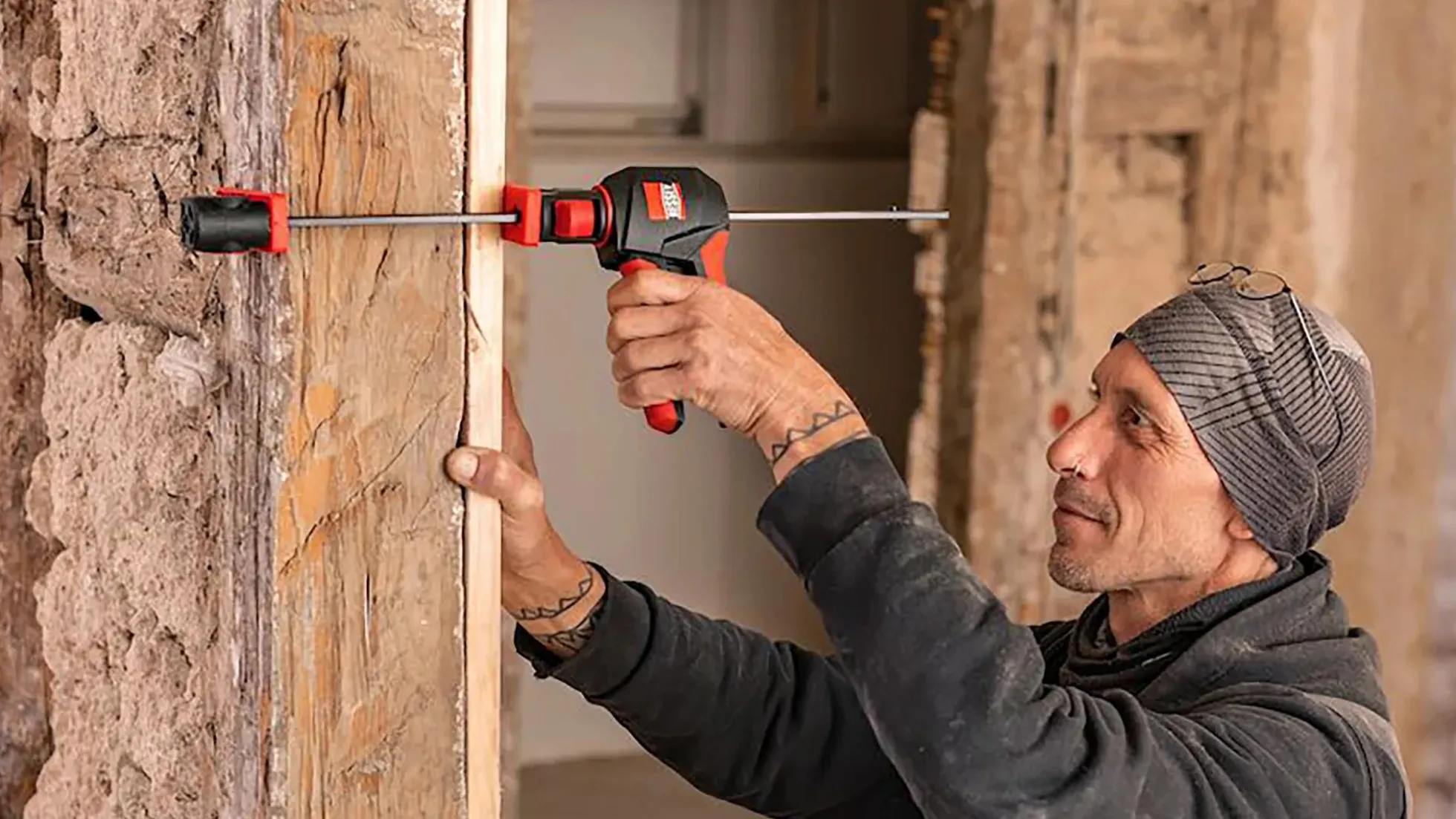2x Drehgriff-Einhandzwingen EZ360-30 + Titebond Holzleim D4